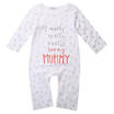 Algodón Orgánico nacido Bebé Niño Niña I love Mamá Dad Body Mamelucos 0-24M