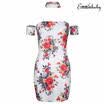 Women Holiday Off Shoulder Boho Bodycon Ladies Floral Summer Beach Mini Dress