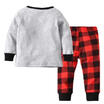 US Seller Toddler Infant Baby Boy Girl Christmas Deer Top Check Pant Outfits Set