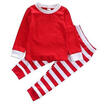 2pcs Toddler Kids Baby Boy Girls Striped Outfits Christmas Pajamas Sleepwear Set