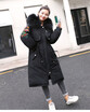 Europe station embroidery colorful oversize wool collar down jacket womens long new winter fashion casual jacket