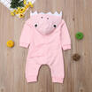 Newborn Baby Boy Girl Kids Shark Jumpsuit Romper Bodysuit Cotton Clothes Outfits