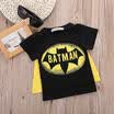 Baby Kids Boys Cartoons Cosplay Batman Cape T-Shirts Cotton Short sleeve Tops