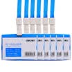 Deli 33328 PC panel fashion horizontal certificate card sets bus card sets with lanyard blue 6 box