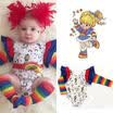 Toddler Infant Baby Boys Girls Rainbow Romper Bodysuit Jumpsuits Clothes Outfits