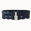 Fashion Women Lady Girls Metal Elastic Stretch Buckle Wide Waist Belt Waistband