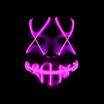 Halloween LED Light Mask Scary Smiling face Rave Purge Festival Cosplay Party