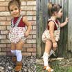 Newborn Baby Girls Floral Rompers Bodysuit Jumpsuit Lace Casual Sunsuit Clothes