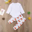 AU Stock Newborn Baby Girl Boy Autumn Clothes Fox Romper TopsPants Outfits Set