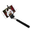 Z07 - 5S Mobile Phone Monopod Selfie Stick Self Portrait Pole with Remote Shutter Button 35mm Cable Plug&Play