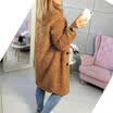 Womens Fleece Fur Jacket Outerwear Tops Winter Warm Hooded Fluffy Coat Sweater