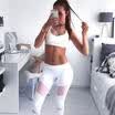 Women Waist Yoga Fitness Leggings Running Gym Stretch Sports Pants Trousers