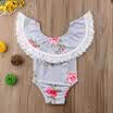 Toddler Newborn Kids Infant Baby Girls Backless Romper Jumpsuit Bodysuit Outfit