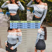 US STOCK Ladies Sexy Elegant Lace Tops Long Sleeve Knit Tops Blouse Outfits New