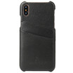 New iPhoneX Mobile Phone Case Leather Card Back Shell Huawei Mobile Phone Protective Case Black