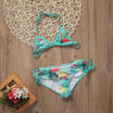 Toddler Baby Girls Kids Swimsuit Bathing Tankini Bikini Set One Piece Swimwear C