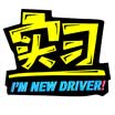 Kalai Decoration CT-24 Car Sticker Personality Reflective Car Sticker Novice Road Sign Internship Sticker Calligraphy Pink