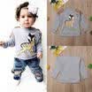 New Toddler Baby Boy Girl Long Sleeve Deer Tops Sweater T-shirt Pullover Clothes