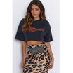 Womens Long Midi Skirt Leopard Print Ladies High Waist Skirt Bodycon Slim Dress