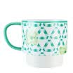 COSTA coffee family - ceramic mug - flower Yang new summer - green 350ml