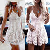 Women Fashion Sleeveless Beach Boho Evening Party Cocktail Mini Dress sundress