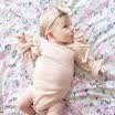 Kids Infant Baby Girls Romper Bodysuit Jumpsuit Outfit Pure Color Cotton Clothes
