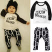 2pcs Toddler Kids Baby Boy Girls T-shirt TopsPants Trousers Outfits Clothes Set
