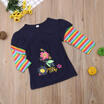 Toddler Kids Baby Girl Rainbow Dress Long Sleeve Party Princess Dresses Clothes
