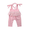 Toddler Kids Baby Girls Summer Strap Romper Jumpsuit Harem Pants Outfits Clothes