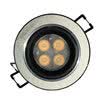 NVC lighting NVC spotlights led spotlights ceiling adjustable angle 4W hole 75mm sand silver lamp surface 5700K white light