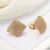 Lovely girl square ear clip unique design wedding earrings fashion accessories handmade combination