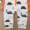 AU Newborn Baby Boy Girl Dinosaur Hooded Romper Jumpsuit Autumn Outfits Clothes