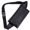 Men Multipurpose Leather Waist Bag Fanny Pack Retro Unisex Women Hip Pouch Bum Belt Bags for Outdoor Sport Running Hiking Cycling