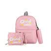 3pcs Set Women Girls Travel Canvas Rucksack Backpack Tote School Shoulder Bags