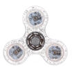 LED Light Glitter Fidget Hand Spinner Finger Gyro Focus Toy EDC ADHD Autism Hot