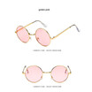 2018 nets red box round frame gradual change mens fashion sea sunglasses retro fashion sunglasses