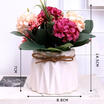 New Faux Silk Flower Artificial Hydrangea Vase Wedding Floral Bouquet Decoration