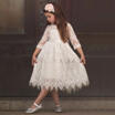 Kids Baby Girl Princess Lace Tulle Party Evening Bridesmaid Pageant Formal Dress
