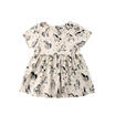 Newborn Infant Newborn Kid Baby Girls Short Sleeve Unicorn Dress Outfits Sunsuit