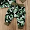 Casual Newborn Baby Boys Girls Camo Tops T-shirt Pants Outfits Set Clothes 0-24M