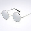 Fashion Round glasses Polarized sunglasses Frame oval vintage sun Glasses round sunglasses UV400 Black lens