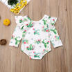 Newborn Baby Girls Floral Long Sleeve Romper Bodysuit Jumpsuit Clothes Outfit