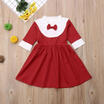 Christmas Kids Baby Girl Bowknot Formal Dress Wedding Party Princess Dresses