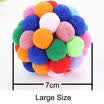 1PCS Pull Small Cat Toys Ball Rainbow Antenna Balls Kitten Chase Toy