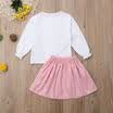 AU Stock Baby Kid Girl Long Sleeve Lace T shirt TopsShorts Skirt Autumn Clothes