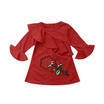 AU Toddler Kid Baby Girl 3D Rose Flower Ruffle Princess Party Pageant Dress 1-6Y