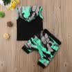 Kids Boys Girl Baby Clothes Summer Hoodie T Shirt TopsCamouflage Pants Outfits
