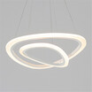 Baycheer HL487488 Anti-glare Modern Lighting Single Multi Tiered Acrylic White Light LED Oval Chandelier