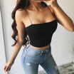 Fashion Women Tank Top Bustier Bra Vest Crop Top Bralette Blouse Singlet T Shirt