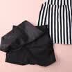 Fashion Toddler Kids Girls Striped Tops Shirt Puffy Shorts Outfits Set Clothes